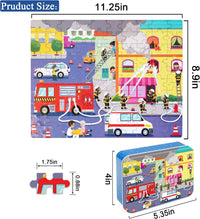 LELEMON Halloween jigsaw puzzle for kids with pumpkins and bats in tin box - view 24