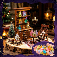 Furjane 45 miniature magic potion bottles with vintage labels for a dollhouse - view 37