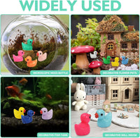 Rachan130 Pcs Mini Ducks Bulk Resin Duck Figurines for Miniature - 260 - image 4