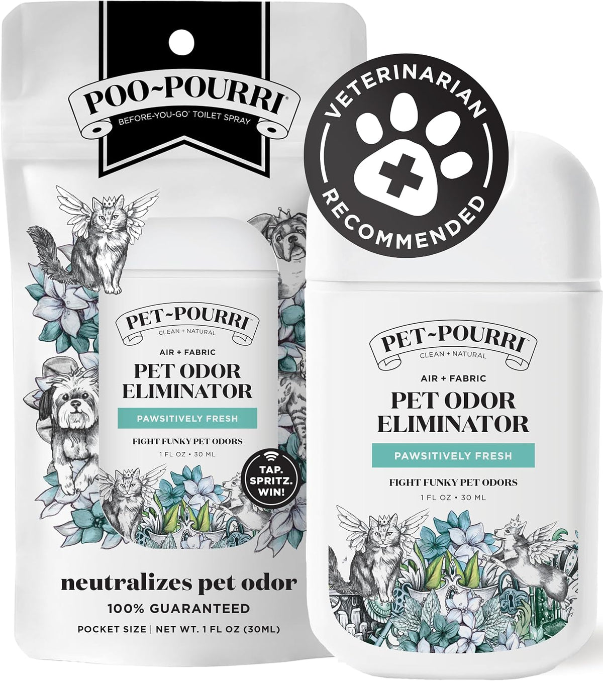 Pet-Pourri Pocket Deodorizer Spray, Pawsitively Fresh - image 2