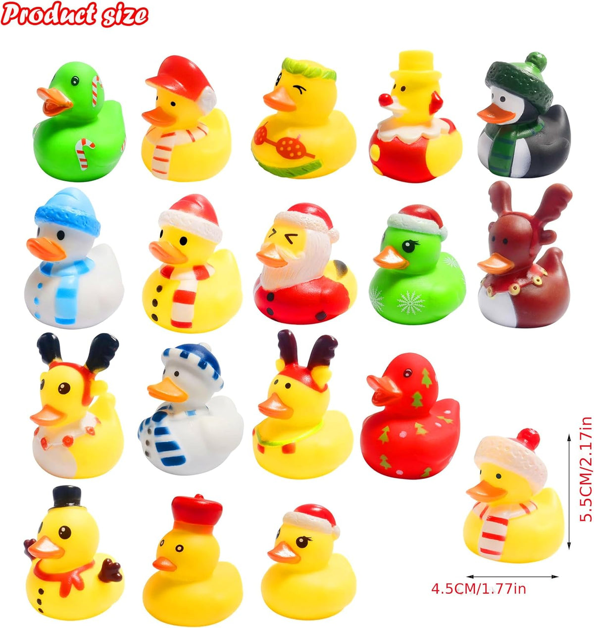 Holydeck 27-piece Halloween rubber ducks in 17 spooky styles with gift cards - view 9