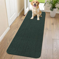 Smiry Dog Door Mat for Muddy Paws 30x20 - 70"X24" / Green