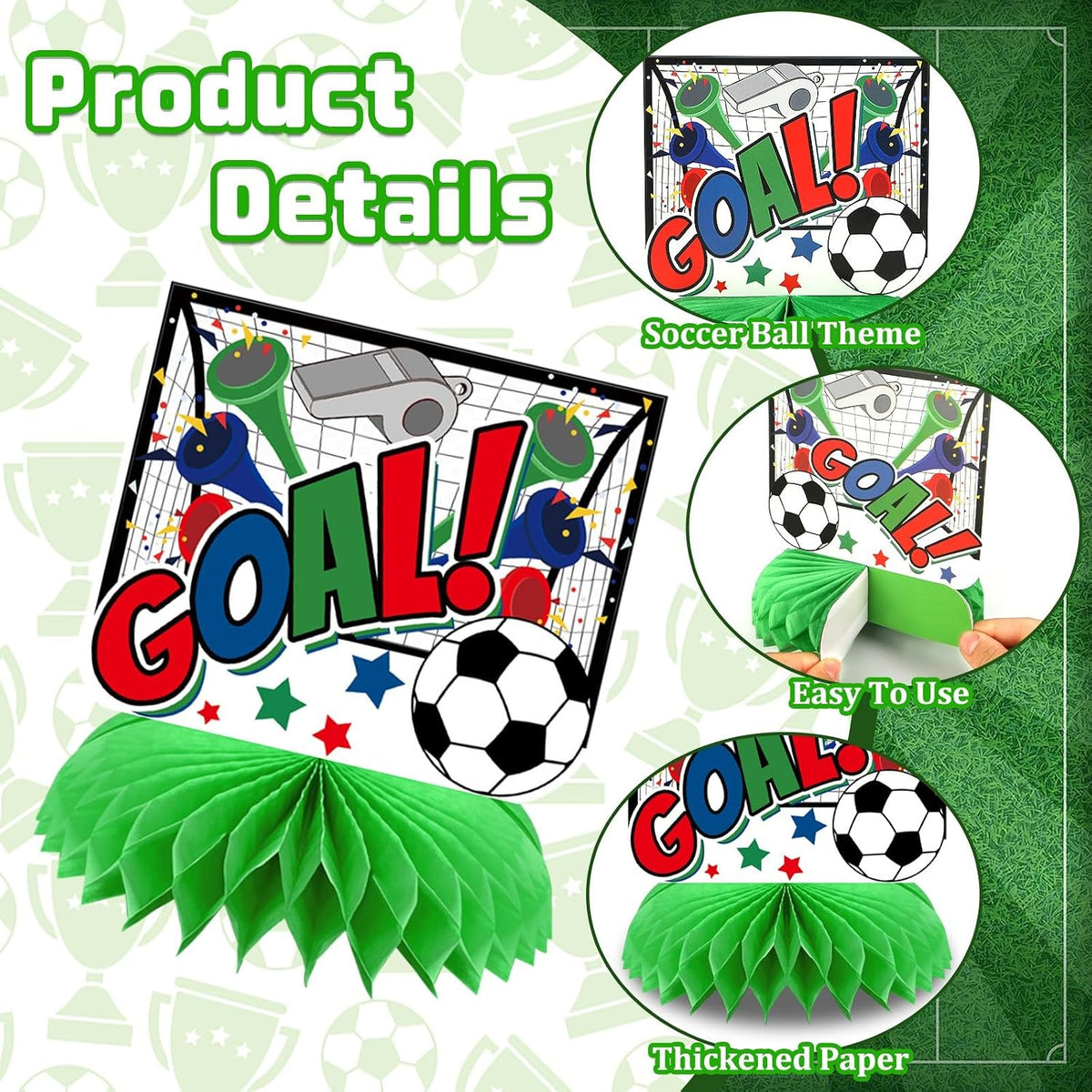 10 Pcs 80s Party Decorations, 1980s Table Honeycomb Centerpieces – Fun for Kids & Family - Cup Party Style - image 2