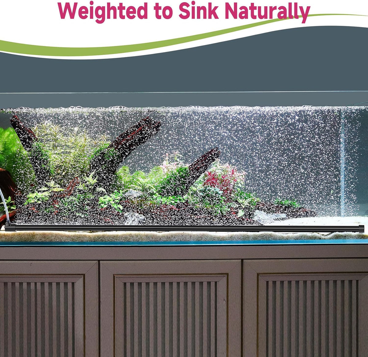 hygger Aquarium Bubble Curtain Wall - 37.4-IN Long - image 3
