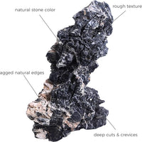 10-12 Inches Natural Seiryu Stone 3 PCS Extra Large Aquarium Rocks for Aquascaping, Aquarium Landscaping, Terrariums, Fish Tank Decoration, Vivariums, Paludarium, Amphibian Enclosures