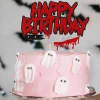 Rsstarxi 24 Have a Killer Birthday glitter horror cupcake toppers - view 19