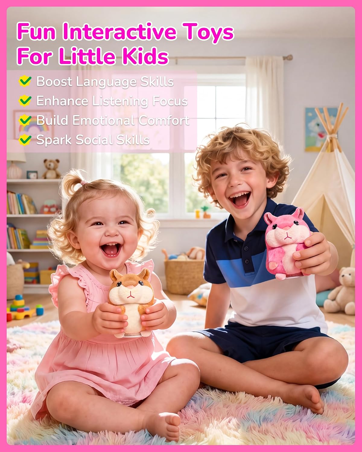 SANJOIN Toddler Kids Toys - Pink - image 3