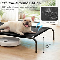 Love's cabin Elevated Cooling Dog Bed for Large Dogs - Black / 43" X 31.5" X 8" - image 2