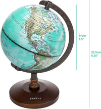 Annova Mini Antique Globe 4-inch / 10 cm - Blue - image 2