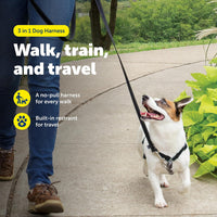 PetSafe 3 in 1 No-Pull Dog Harness, Walk, Train or Travel - Black / Small (Pack of 1) - image 2