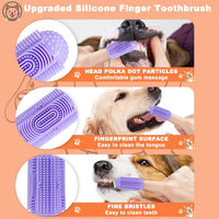 Dog finger toothbrush 4-pack in soft food-grade silicone - view 3