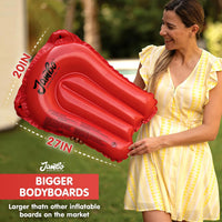 JAMBO 3 pack inflatable body boards, 27 x 20 inch, for lawn water slides and pools - view 2