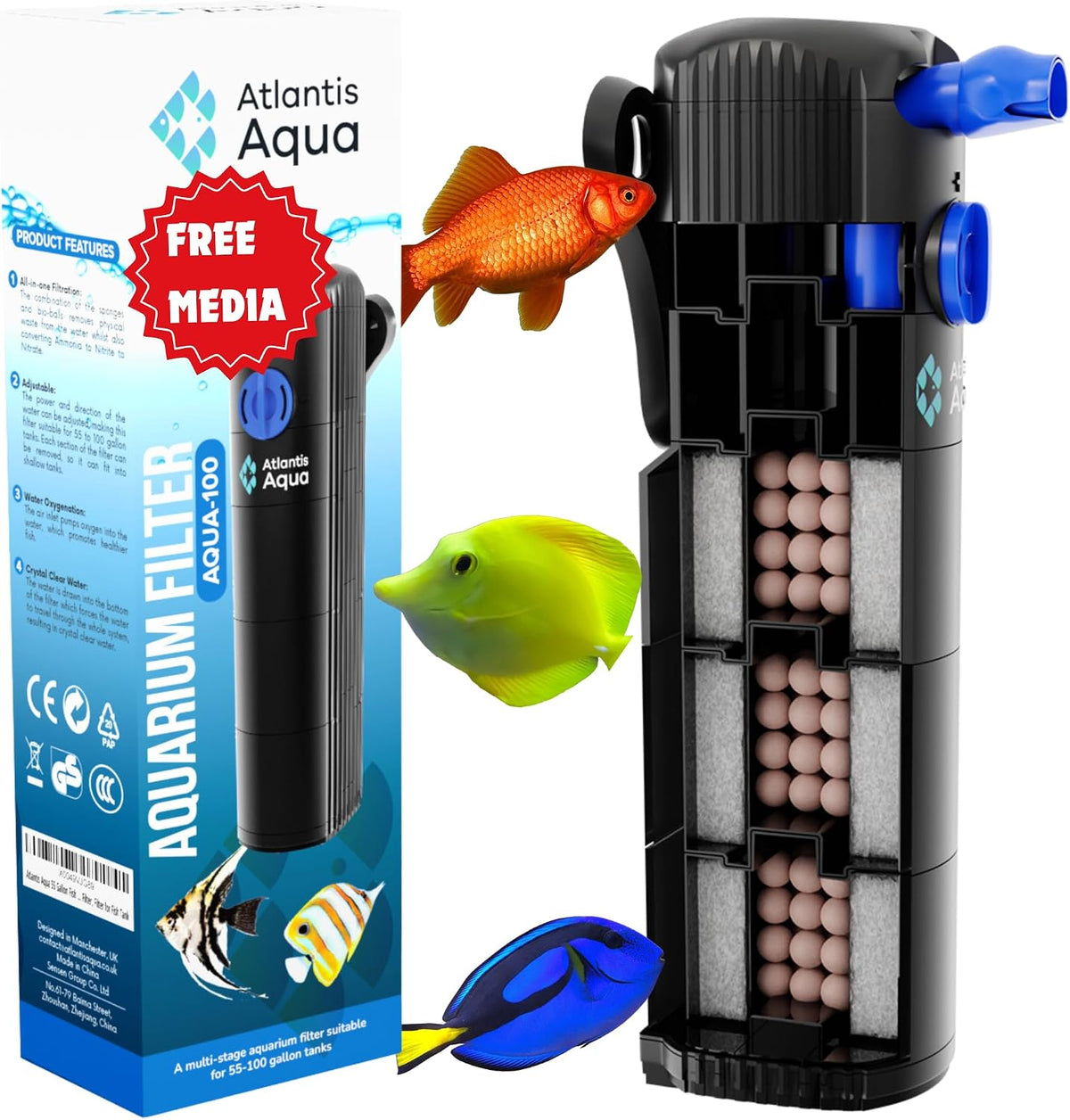 55 Gallon Fish Tank Filter to 100 Gallon Fish Tank Filter - 55 to 100 Gallons