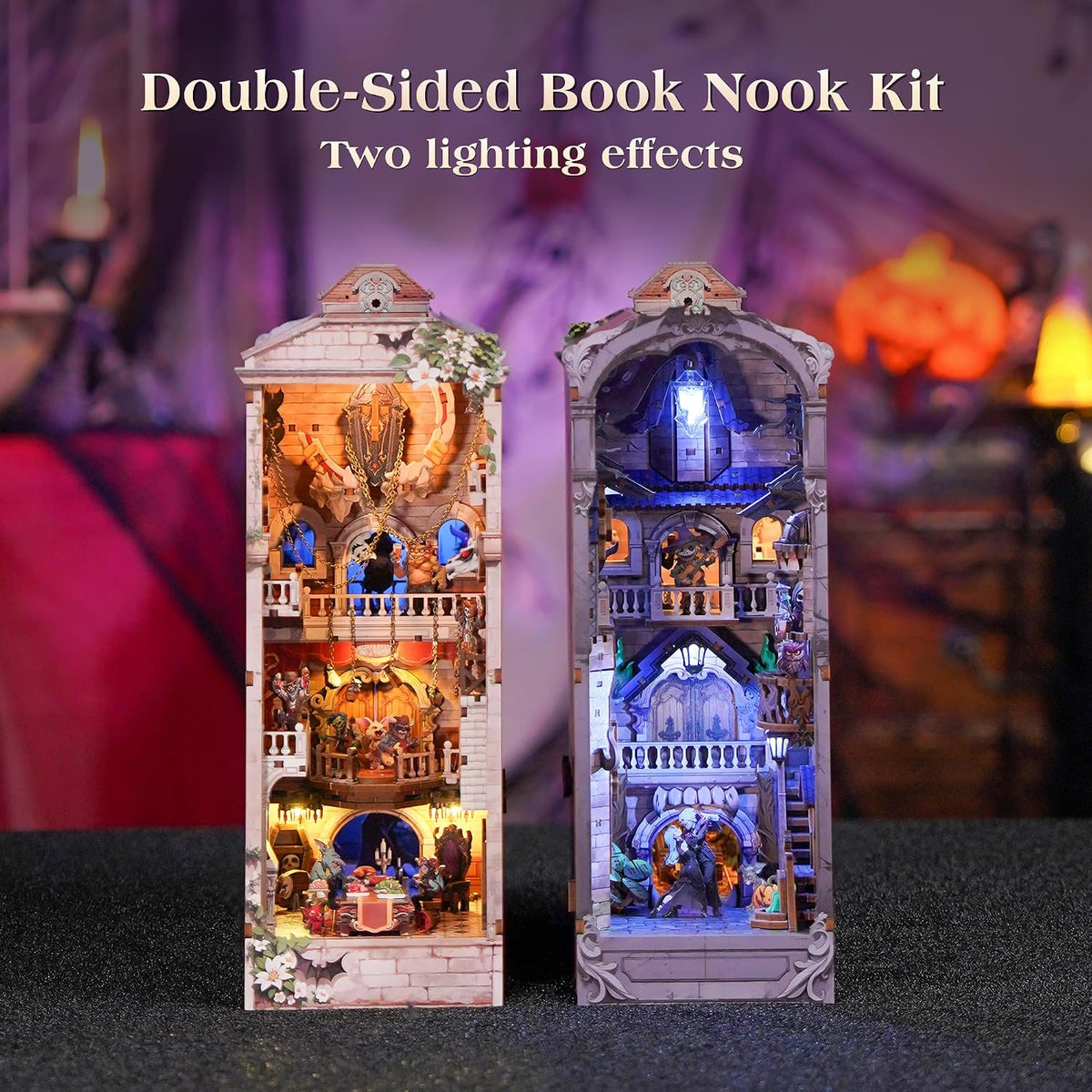 Tonecheer DIY Book Nook Kit 3D Wooden Puzzle Fairy Tale Miniature - Monster Carnival - image 2