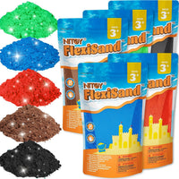 NiToy FlexiSand 11lbs Toy Sand 5 Colors Self-Sticking Non-Toxic - Neutral Shades