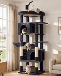 Globlazer Cat Tree for Large Adult Cats - XL / Dark Grey