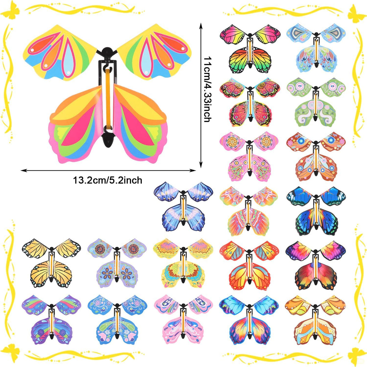 LOMIMOS 20PCS Flying Butterfly - 40pcs multicolored - image 2