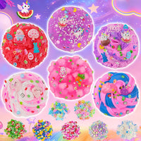6 Pack Halloween Slime Kit, Cloud Butter Slime for Girls Boys – Fun for Kids & Family - Pink Dreamy Unicorn - image 4
