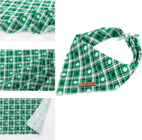 Lionet Paws Spring Daisy Dog Bandana Washable Cotton Handkerchief - St Patrick's Day / Small (Pack of 1) - image 2