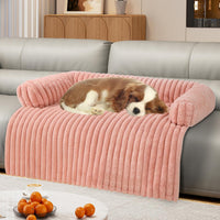 Luxurious Dog Couch Bed, Dog Couch Cover - Large(41*37*6 In) / Pink