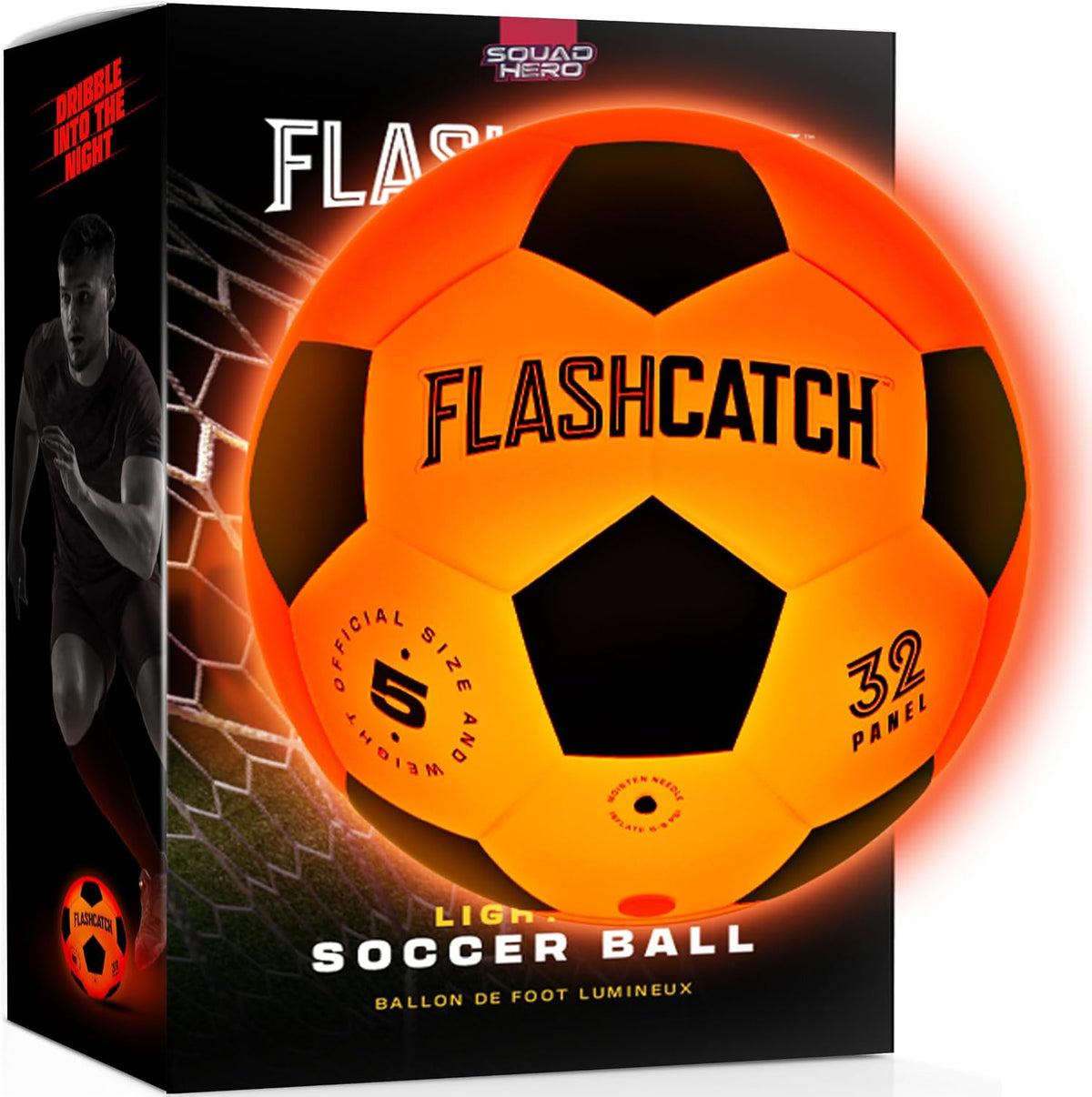 Light Up Soccer Ball, Glow in the Dark, NO 5