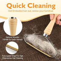 Pet Hair Removal Tool 3 Pack Dog Cat Hair Remover Carpet Scraper Rake Fur Removal Brush Lint Remover Shaver for Car Furniture Couch