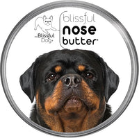 The Blissful Dog Rottweiler Nose Butter for Dry, Cracked Skin, Lick-Safe Dog Nose Balm with Moisturizing Shea Butter, Almond, Olive, and Essential Oils, Pet Supplies, Uncented, 1 oz.