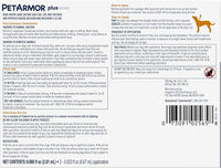 PetArmor Plus Flea and Tick Prevention for Dogs, Dog Flea and Tick Treatment, 3 Doses, Waterproof Topical, Fast Acting, Small Dogs (5-22 lbs)