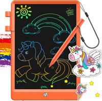 FLUESTON LCD Writing Tablet for Kids - 11"W x 7.5"H / Lively Orange