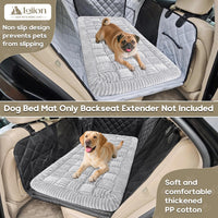 Dog Car Bed Mat Non-Slip Backseat Extender Dog Bed 50" x24.6" – Essentials for Dogs - Light Gray / For Cars/ SUV/ Small Truck (50"×24.6") - image 2