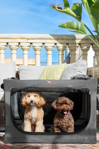 Noah & Paw XXL Collapsible Dog Crate, 42" - Grey / 30.0"L x 21.2"W x 21.2"H - image 2