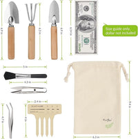 Indoor Garden Tools for Gardening - KiiZYS 12-Piece Small Garden Tools Set - Indoor Gardening Gifts for Women - Mini Hand Tools House Plant Tool