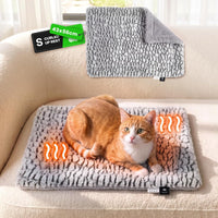 Mora Pets Self Warming Cat Bed Self Heating Cat Pad Pet Mat Indoor - A: Light Grey / Small