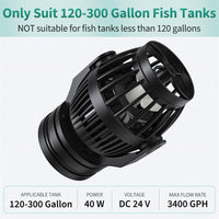 Uniclife Aquarium Wave Maker for 120-300 Gallon Fish Tanks 3400 GPH - 120-300 Gallon - image 2