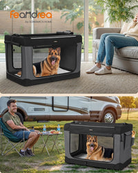 Feandrea Collapsible Dog Crate - XXL（42"L x 28"W x 28"H） - image 2