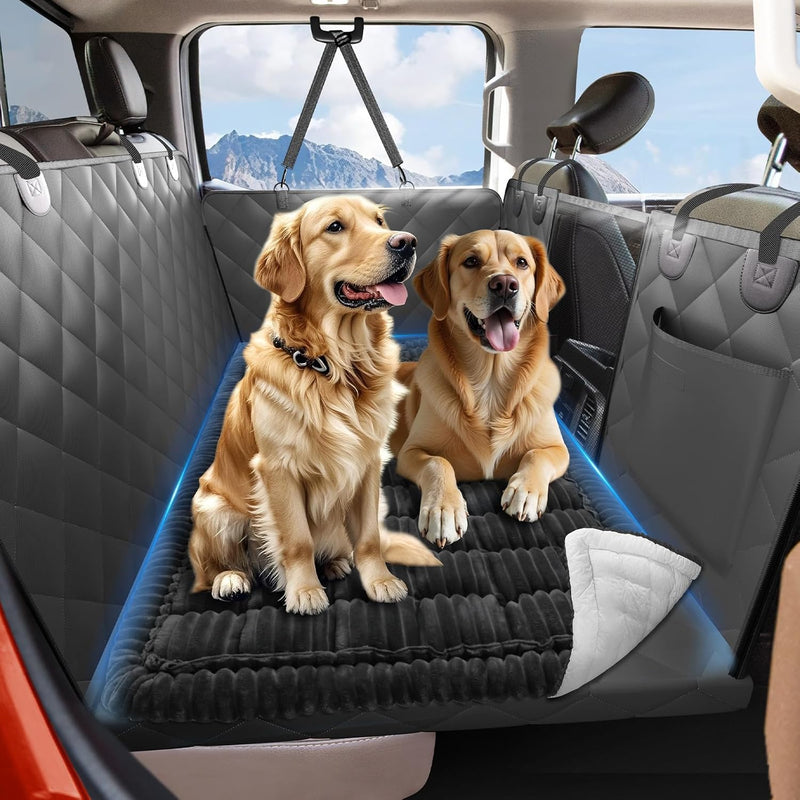 Dog Bed for Car Back Seat, Non-Slip Backseat Pet Mat Standard – Essentials for Dogs - 59”X 27.5” / BLACK