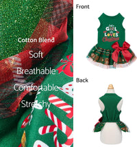 Fitwarm Halloween Skeleton Dog Dress - Medium / Just a Girl Who Loves Christmas - image 4