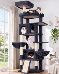 Globlazer Cat Tree for Large Adult Cats - XXL / Dark Grey
