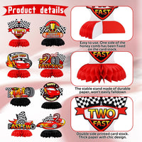 TONIFUL 1st Birthday Black Red Yellow Mouse Themed Table Centerpieces – Fun for Kids & Family - Race Two - image 3