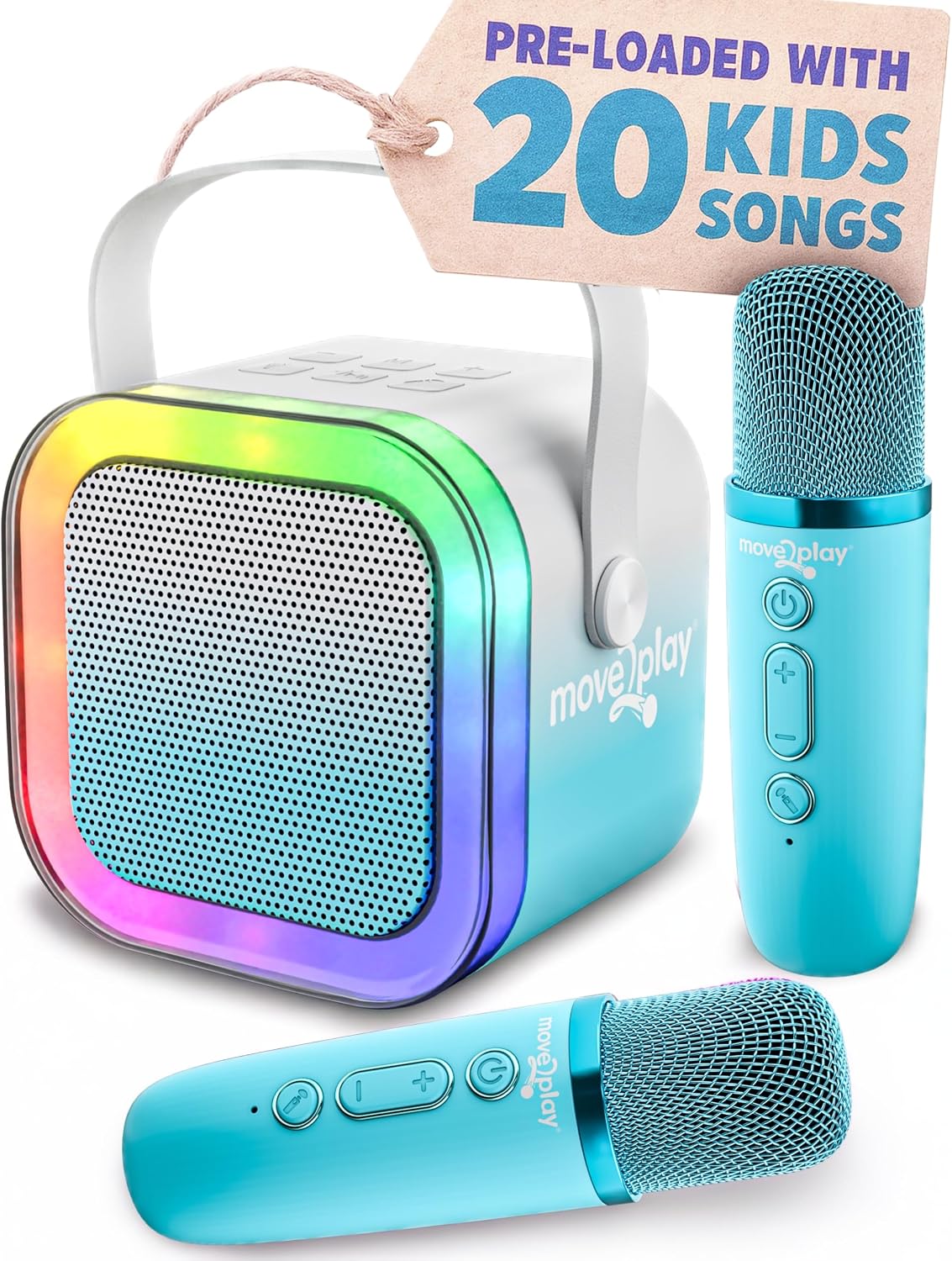 Move2Play, Halloween Karaoke Machine for Kids - Frosted