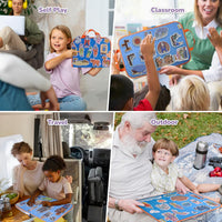 CHEFAN felt board story set with nursery rhyme felt pieces and a felt board with pockets - view 14