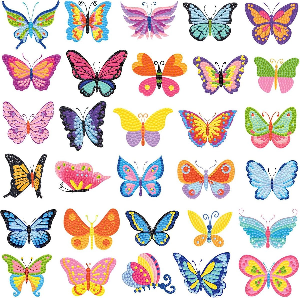 Labeol Diamond Art Kits for Kids Boys and Girls Ages 6-8-10-12 Easy - butterfly
