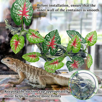 2 PCS Reptile Corner Branch - Green With Red - image 4