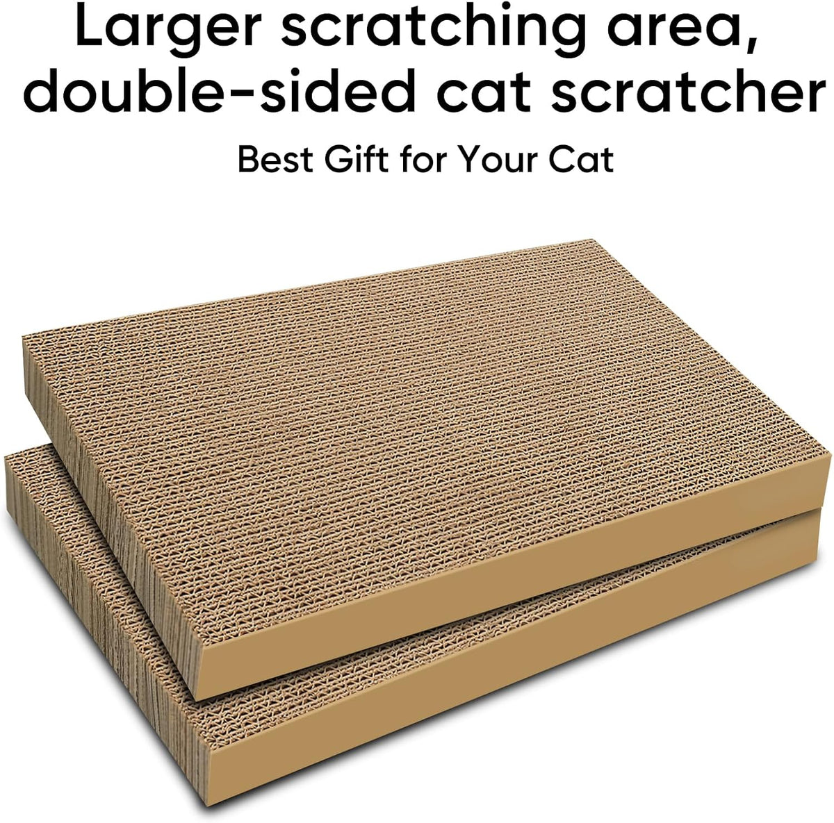 Cat Scratcher, 5 Packs in 1 Cardboard Box Cat Scratching Pad, Large – Essentials for Cats - 5 Packs Refill - image 4