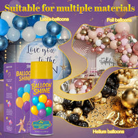 Balloon Shine Spray for Party : 15 oz Balloons Spray Silicone – Fun for Kids & Family - 15 OZ - image 2
