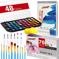 AROIC Watercolor Paint Set - 48 Watercolors