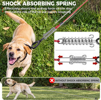 Tie Out Cable for Dogs, 50FT Dog Leads for Yard Chew Proof, Heavy Duty Leash for Large Dogs Up - 250lbs / 20ft / Red - image 4