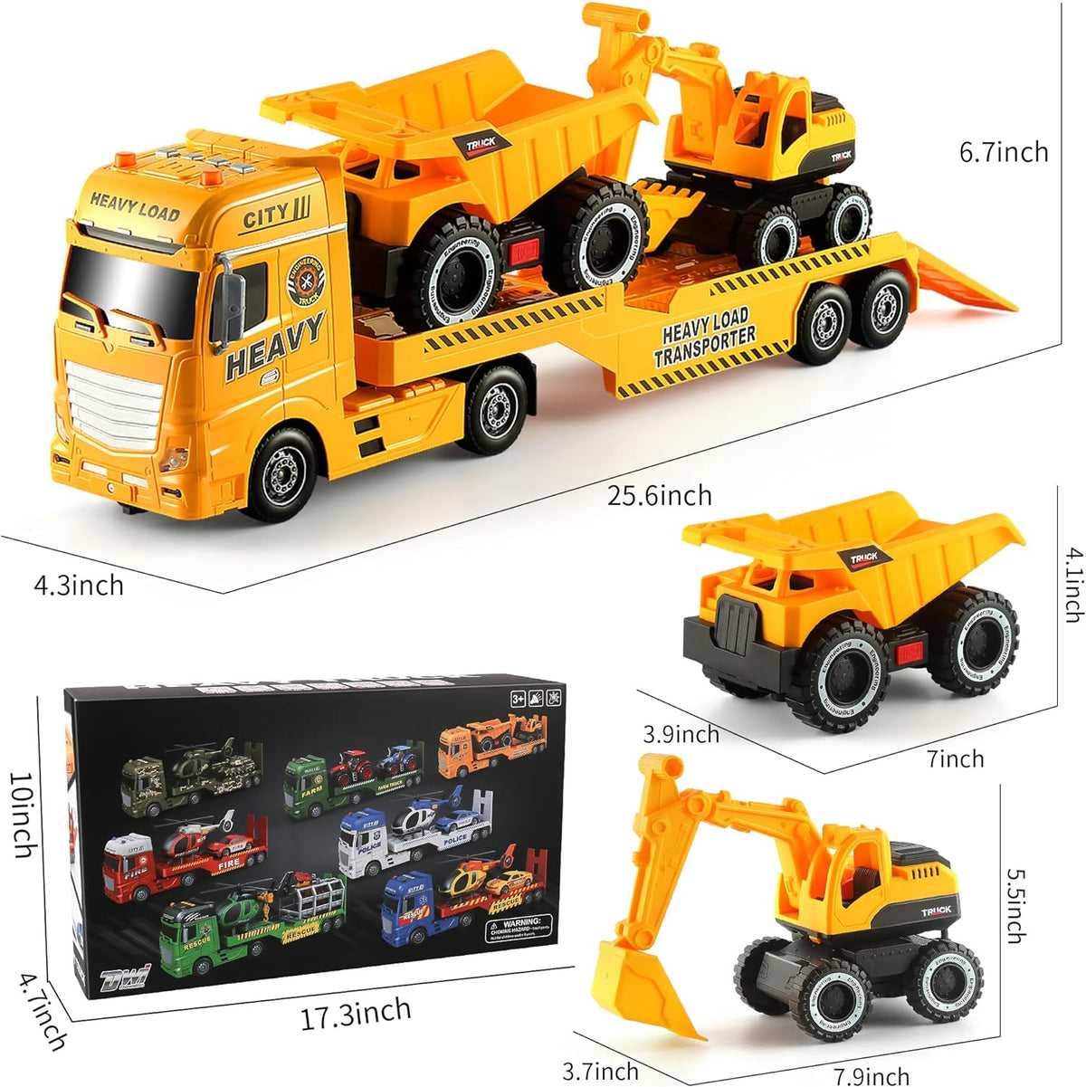Dwi Dowellin Toddler Boy Toys for 3 4 5 6 Year Old - Construction Truck - image 4
