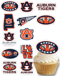 Ohio State Merch Cupcake Toppers & Decorations OSU Party Cake Decor - Auburn Tigers