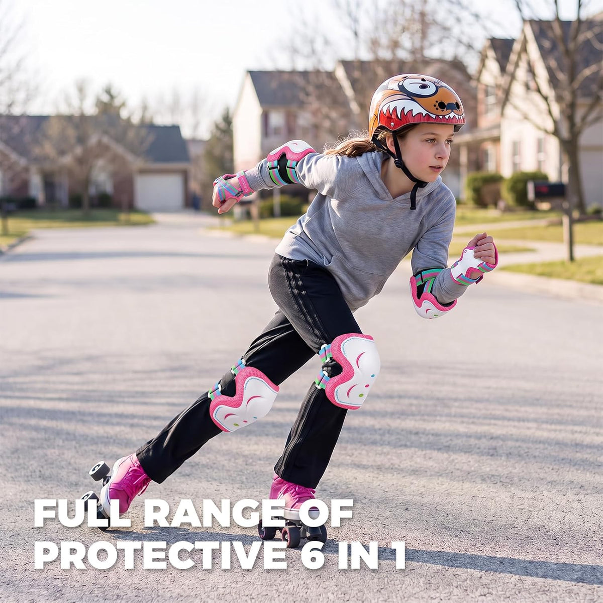 BOSONER knee pads for kids set with elbow pads and wrist guards - view 17